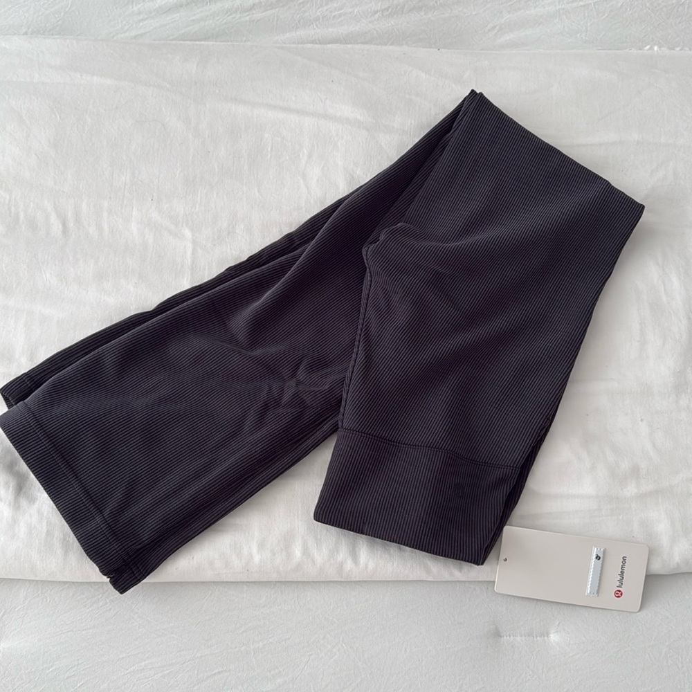 Lululemon Brushed Softstreme Rib Zip Flare Pants